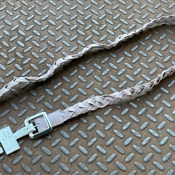 A New day Women Belt Pink Faux Leather Braided Waistband Size S - Picture 4 of 10